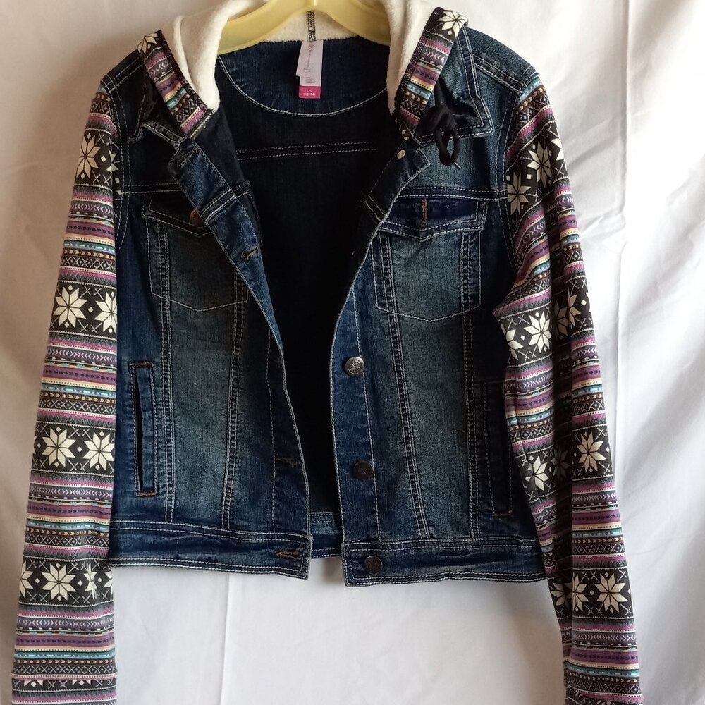 Blue jean and Cotton Hoodie